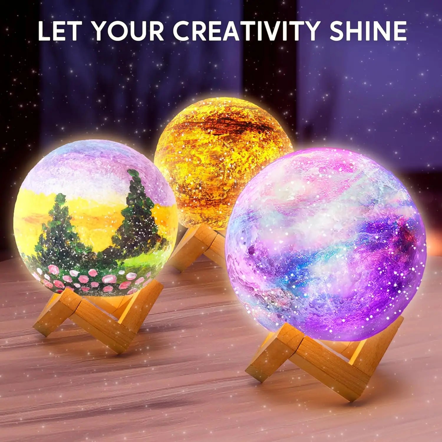 Paint Your Own Galaxy Night Light