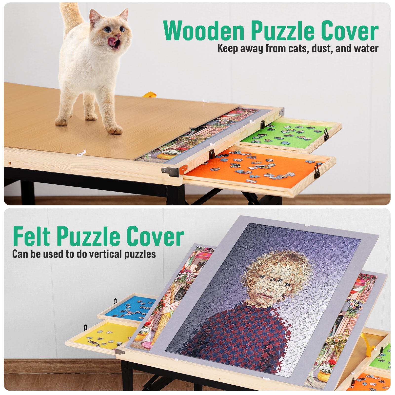 Puzzle Table 1500PC: Mobile, Adjustable & Perfect Gift