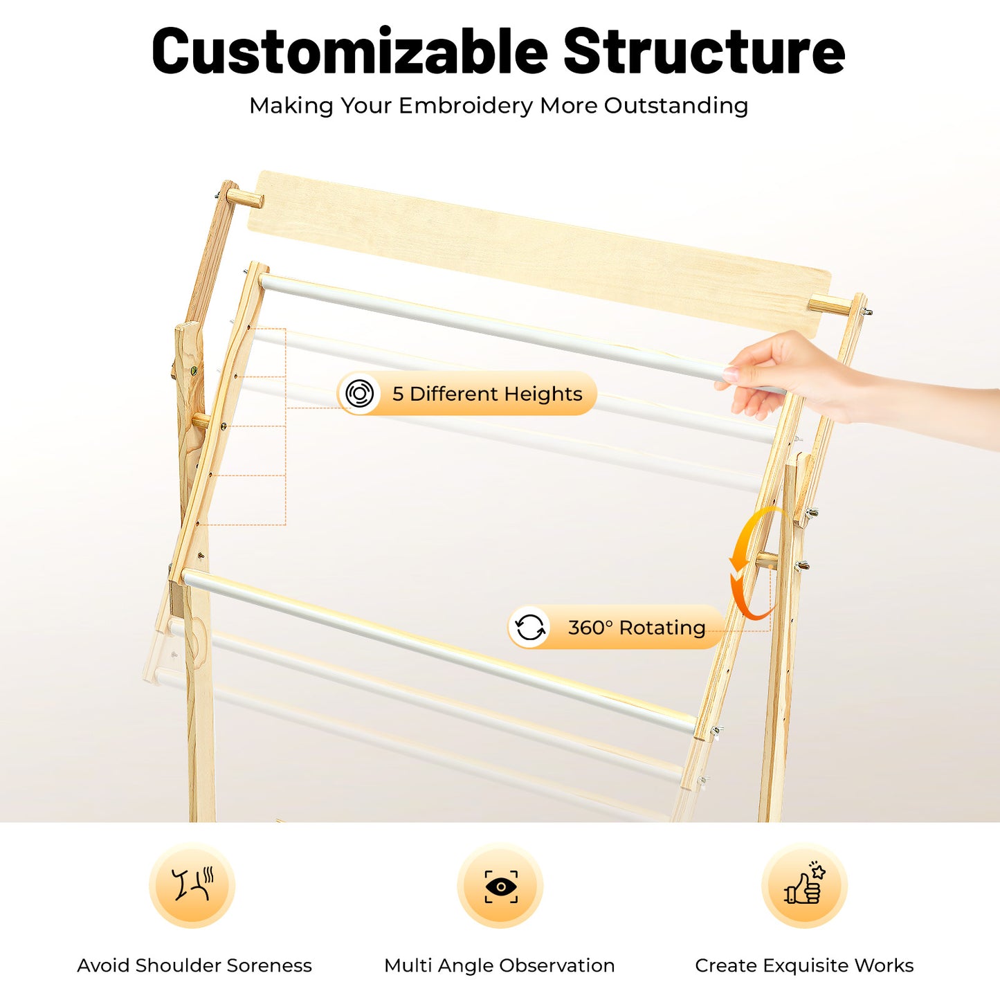 Solid Wood Cross Stitch Frame