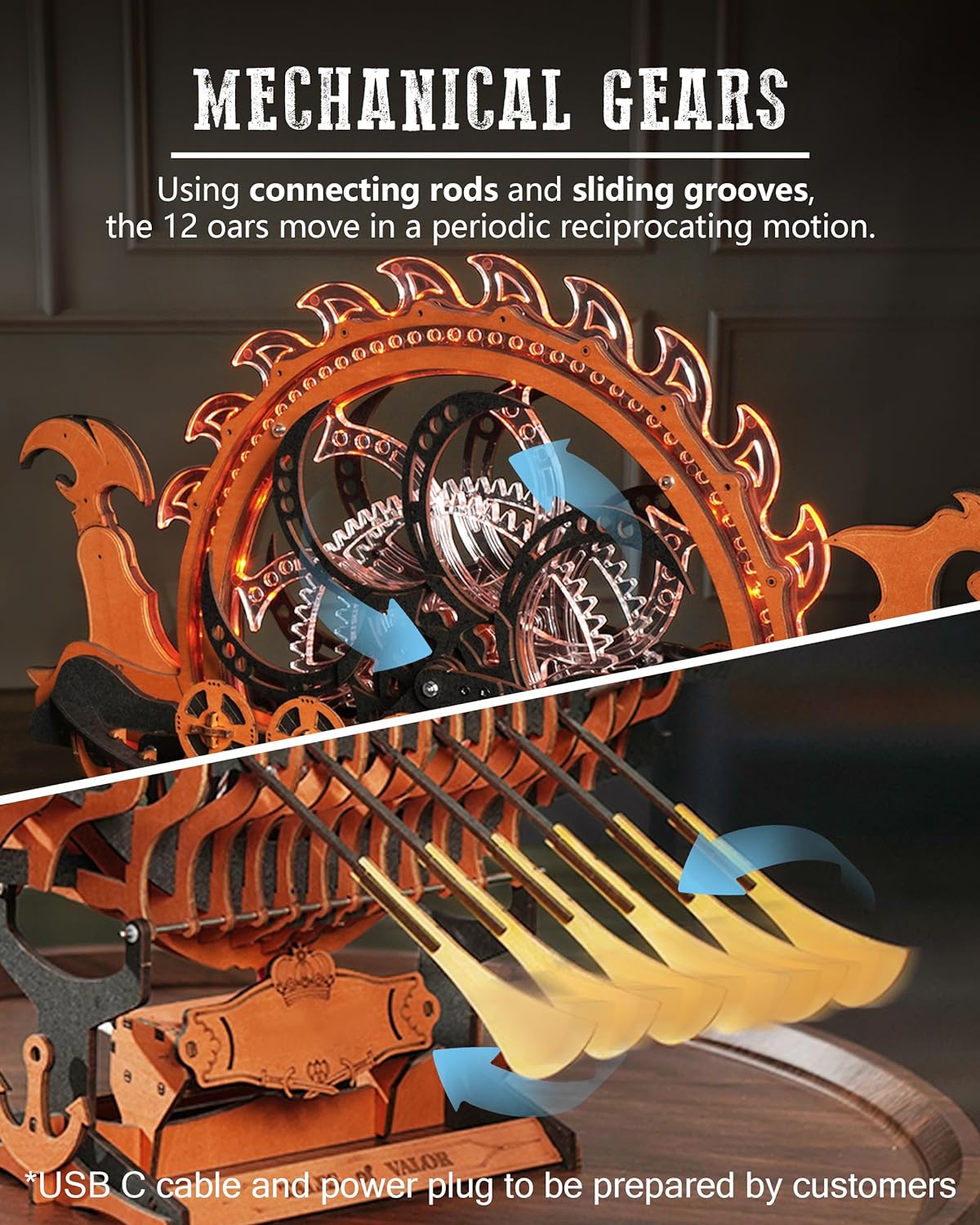 Viking Dragon Ship 3D Puzzle Kit 