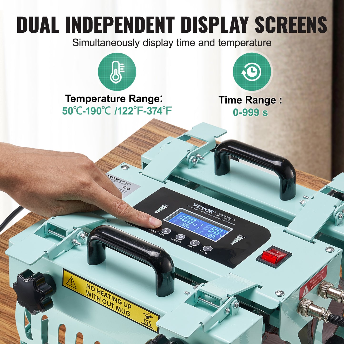 Tumbler Heat Press Machine - Dual Station, 11-30oz Capacity