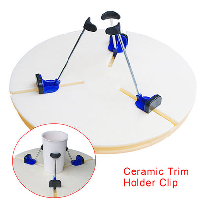 Pottery Turntable Clamp - Precise Ceramic Trimming Tool