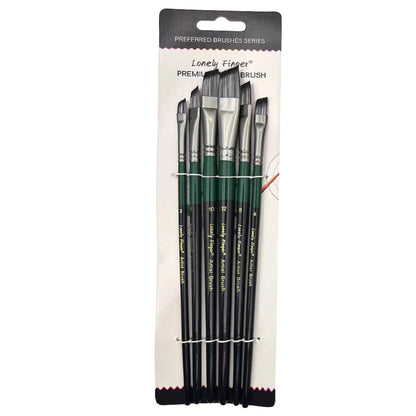 Artist Paint Brushes Set - 6pcs for Acrylic, Oil, Watercolor
