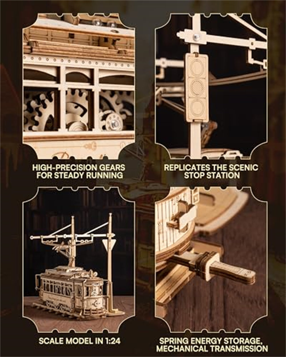 Mechanical Tram Model Kit