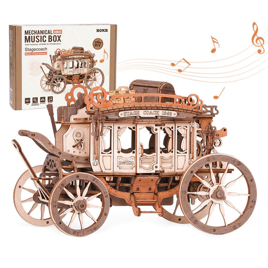 3D Wooden Stagecoach Puzzle