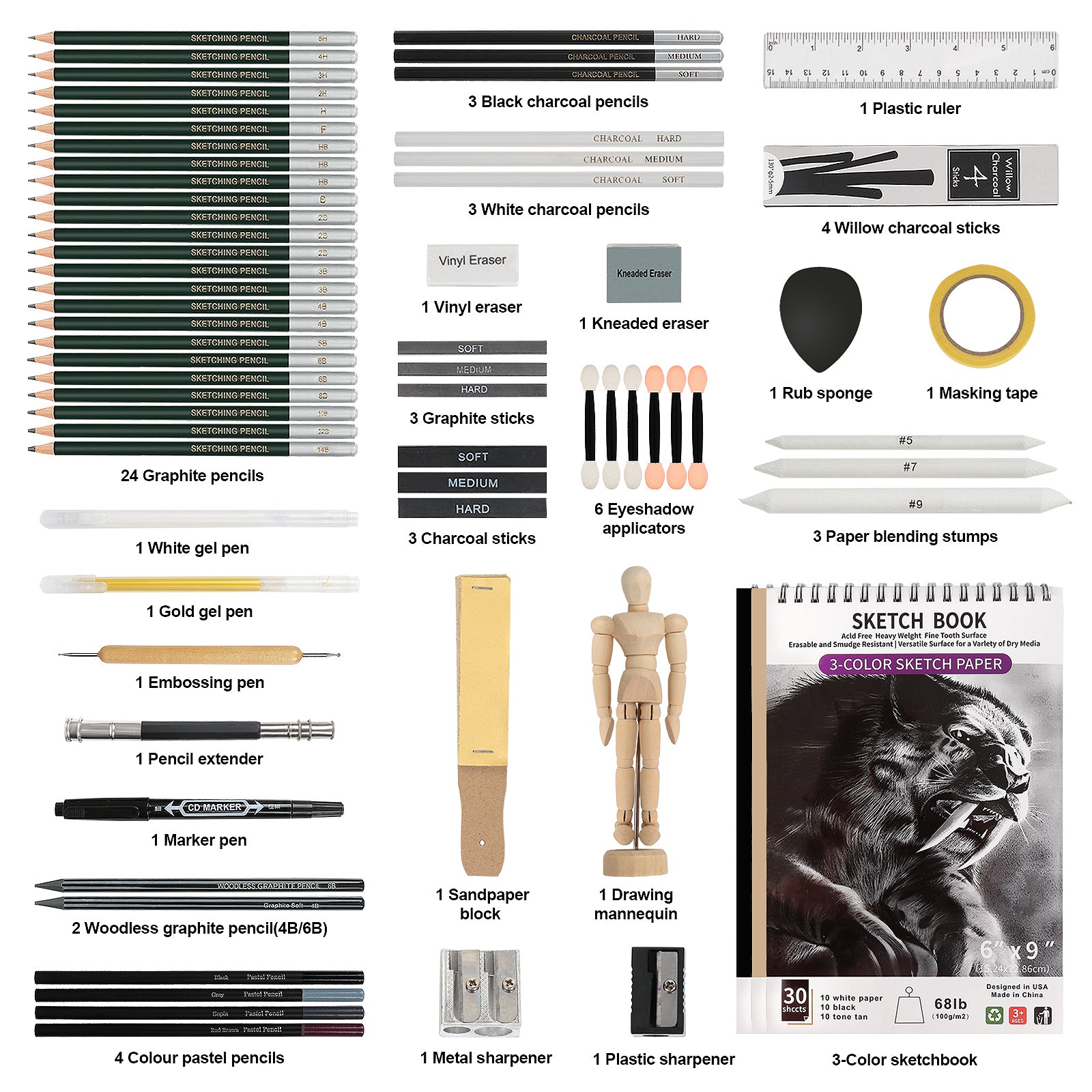 Drawing Set Sketching Kit