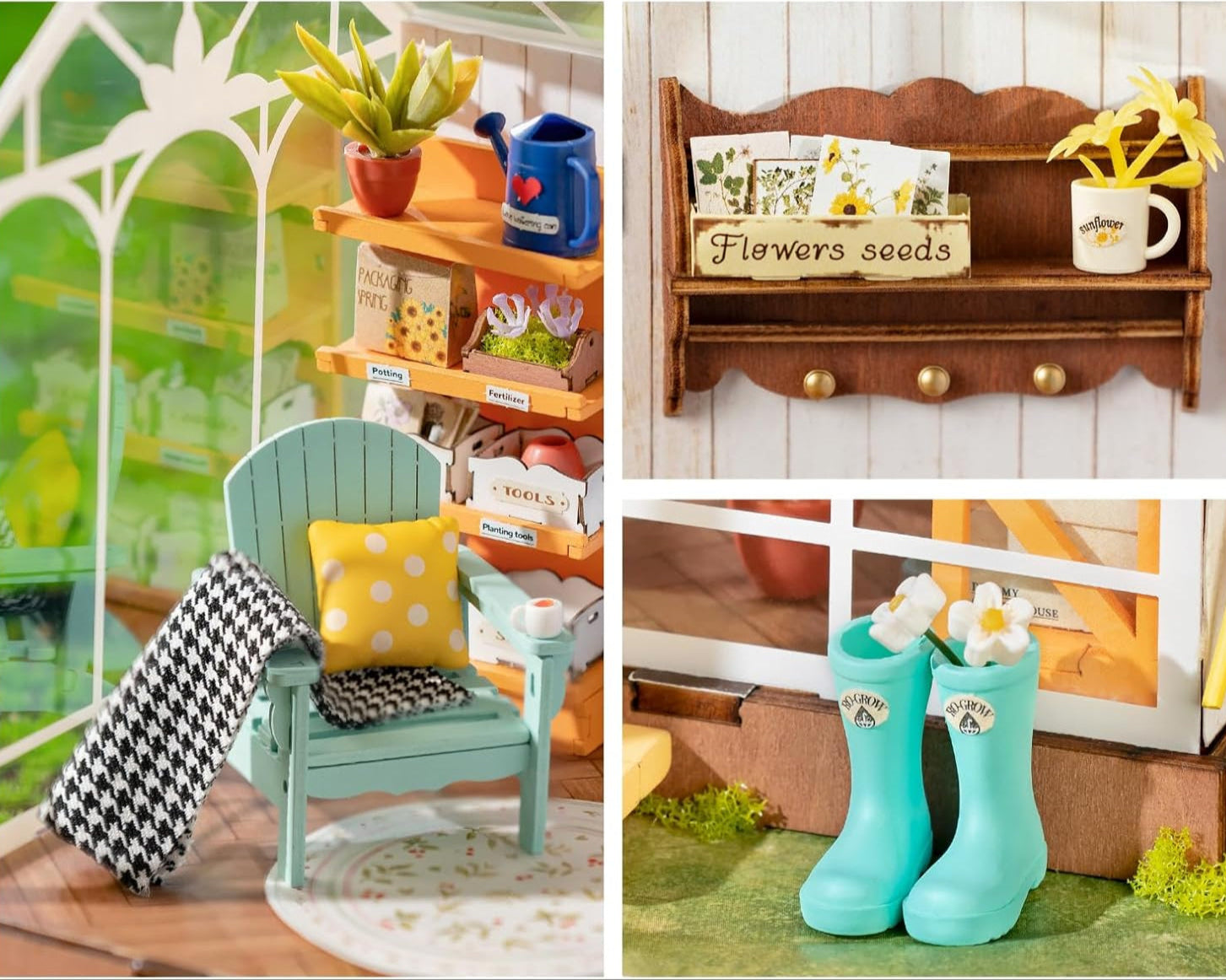 Rolife Miniature Dollhouse: Dreamy Garden House 3D Puzzle Kit