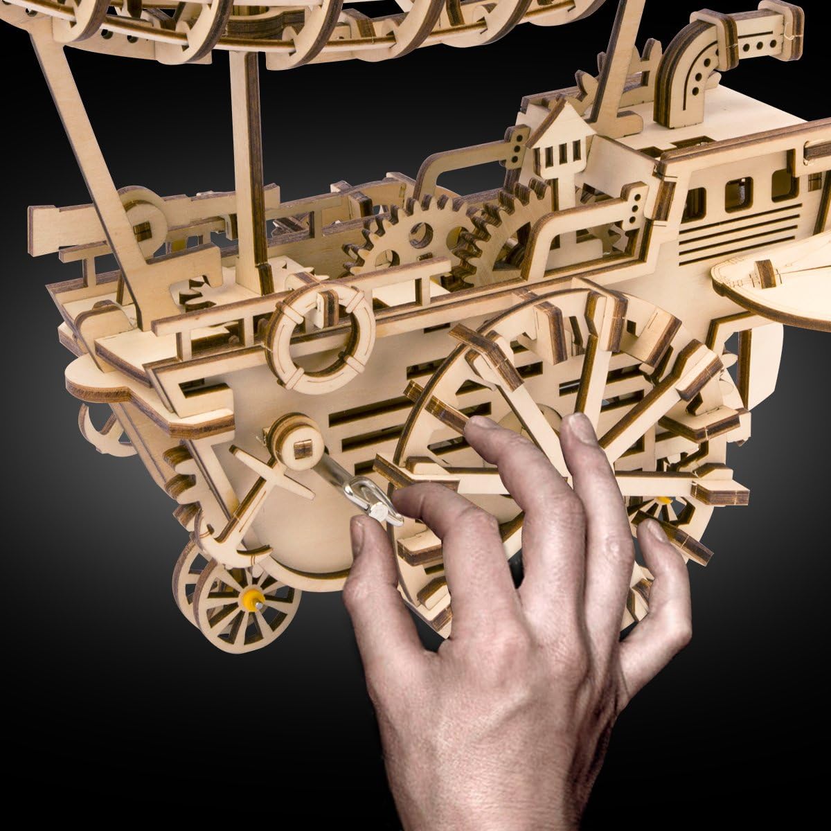 3D Wooden Puzzle Locomotive