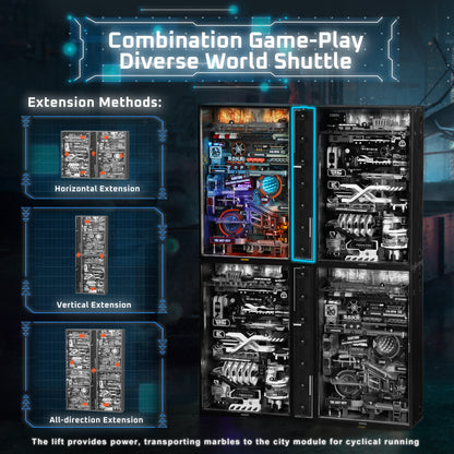 Cyberpunk Marble Run