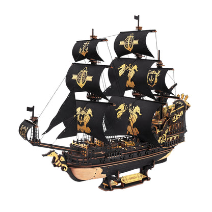 Wooden Nautical Sailing Ship Puzzle Kit