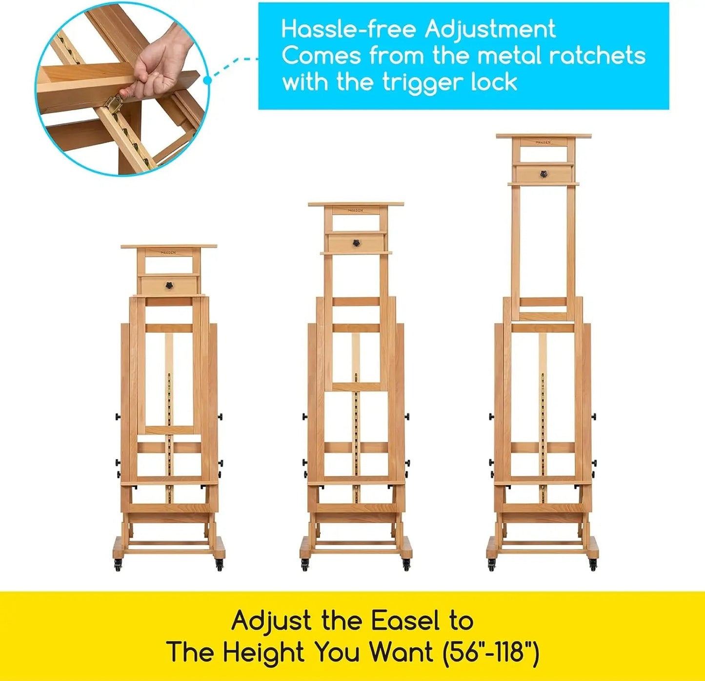 Extra-Large Beech Wood Easel