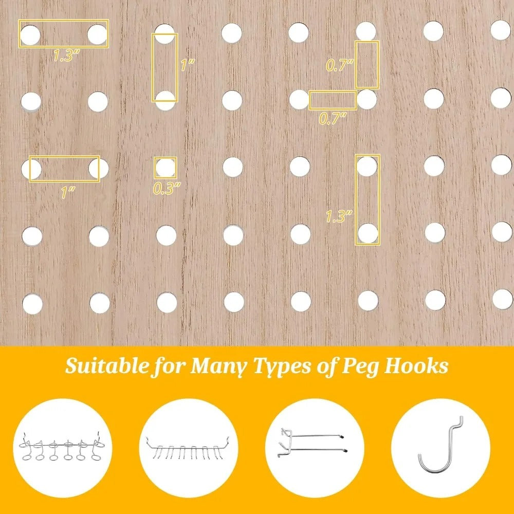 Pegboard 4-Panel Display Stand