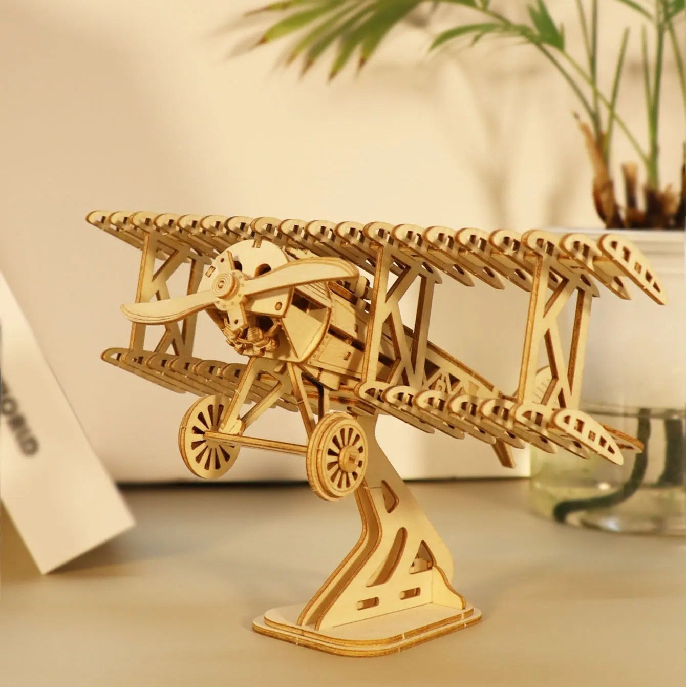 3D Wooden Puzzle Bi-Plane